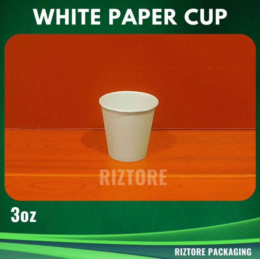 Plain Paper Cups 100 pcs