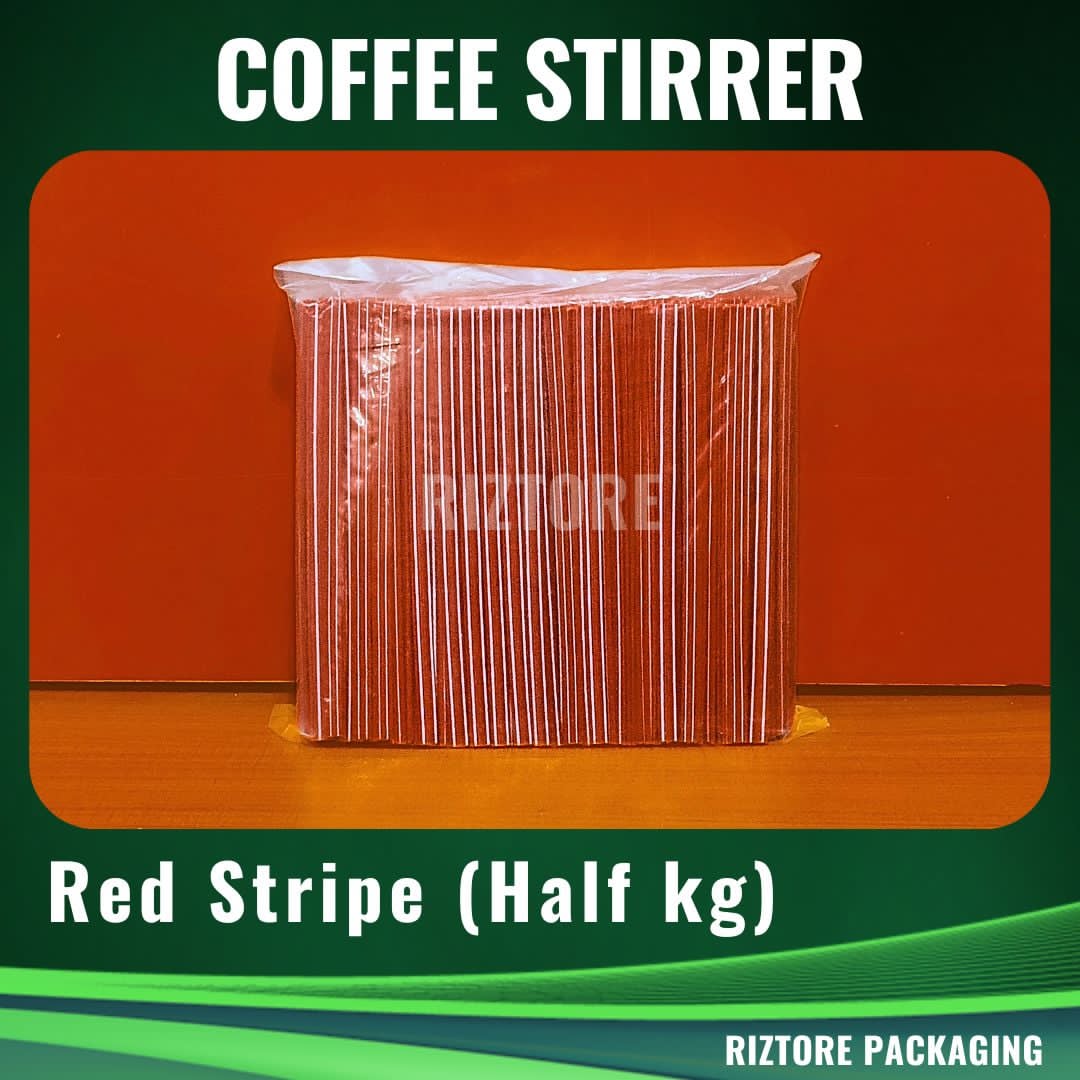 Coffee Stirrer Red Stripe 1/2 kg