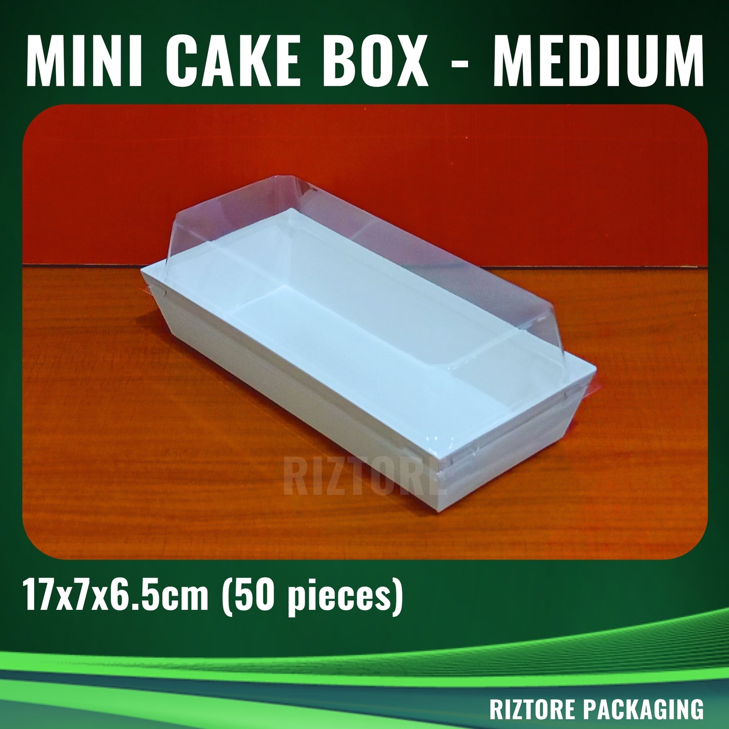 Mini Cake / Pastry Box White with LID 50pcs/pack
