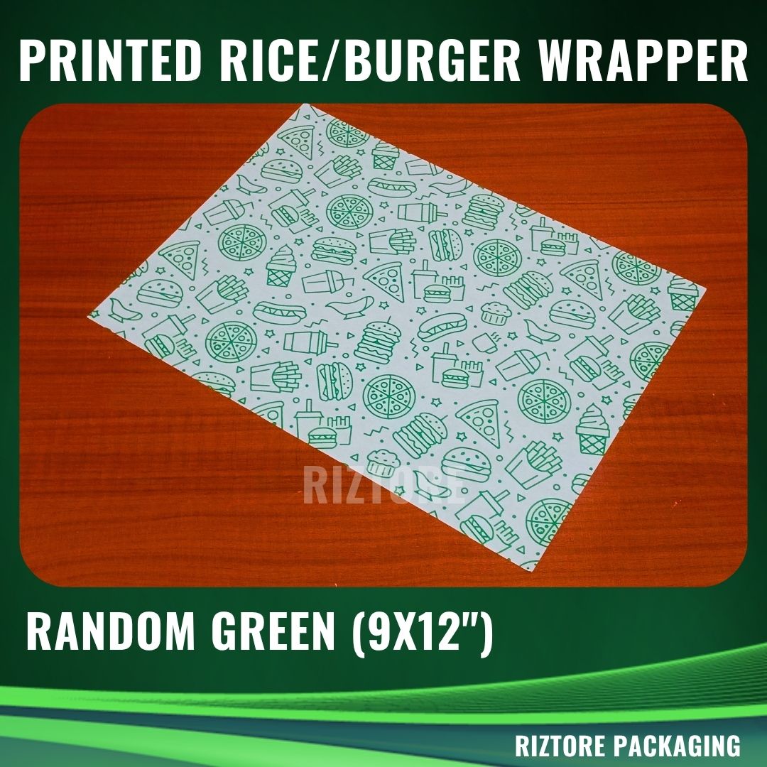 Printed Rice Wrapper 9x12"