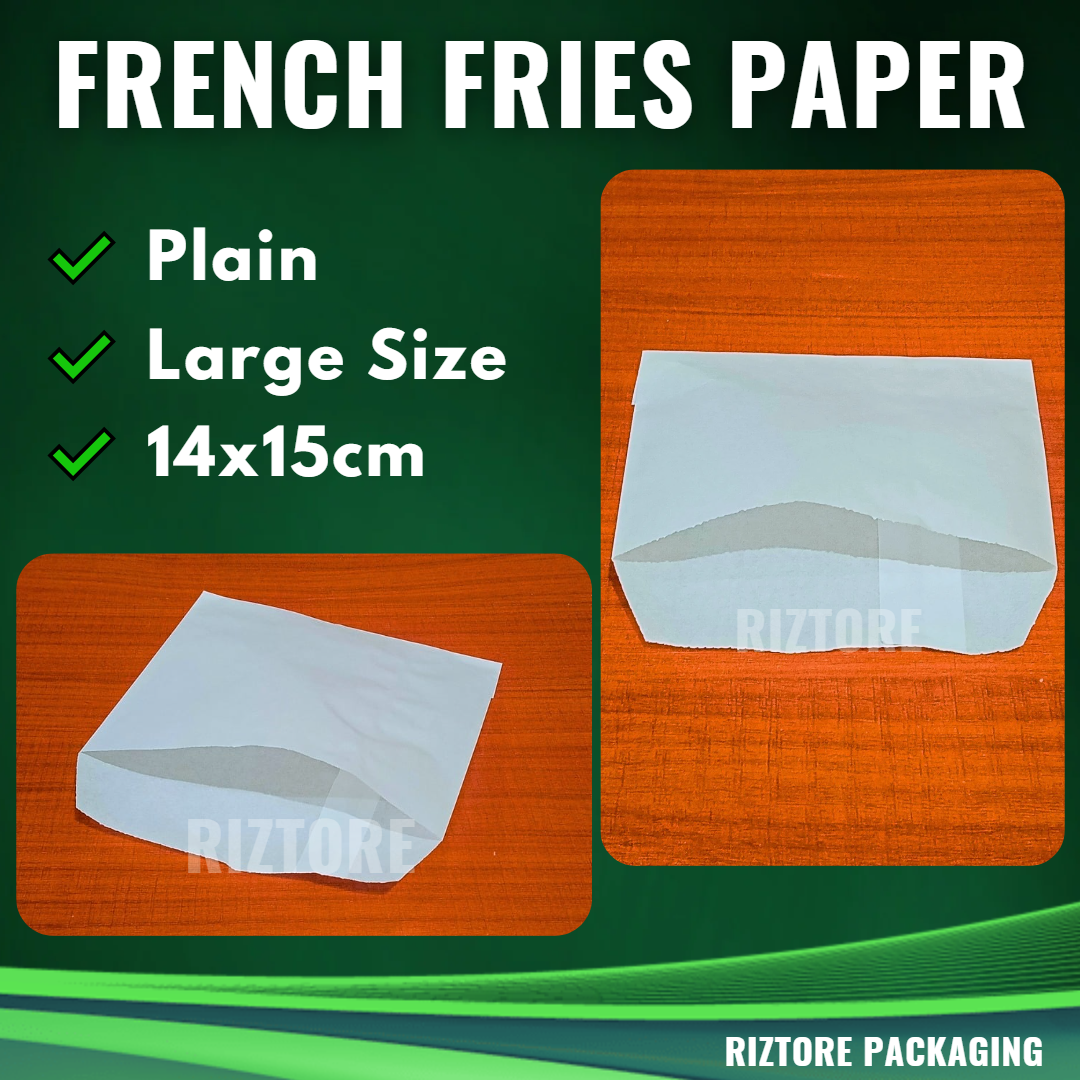 French Fries Holder Plain White