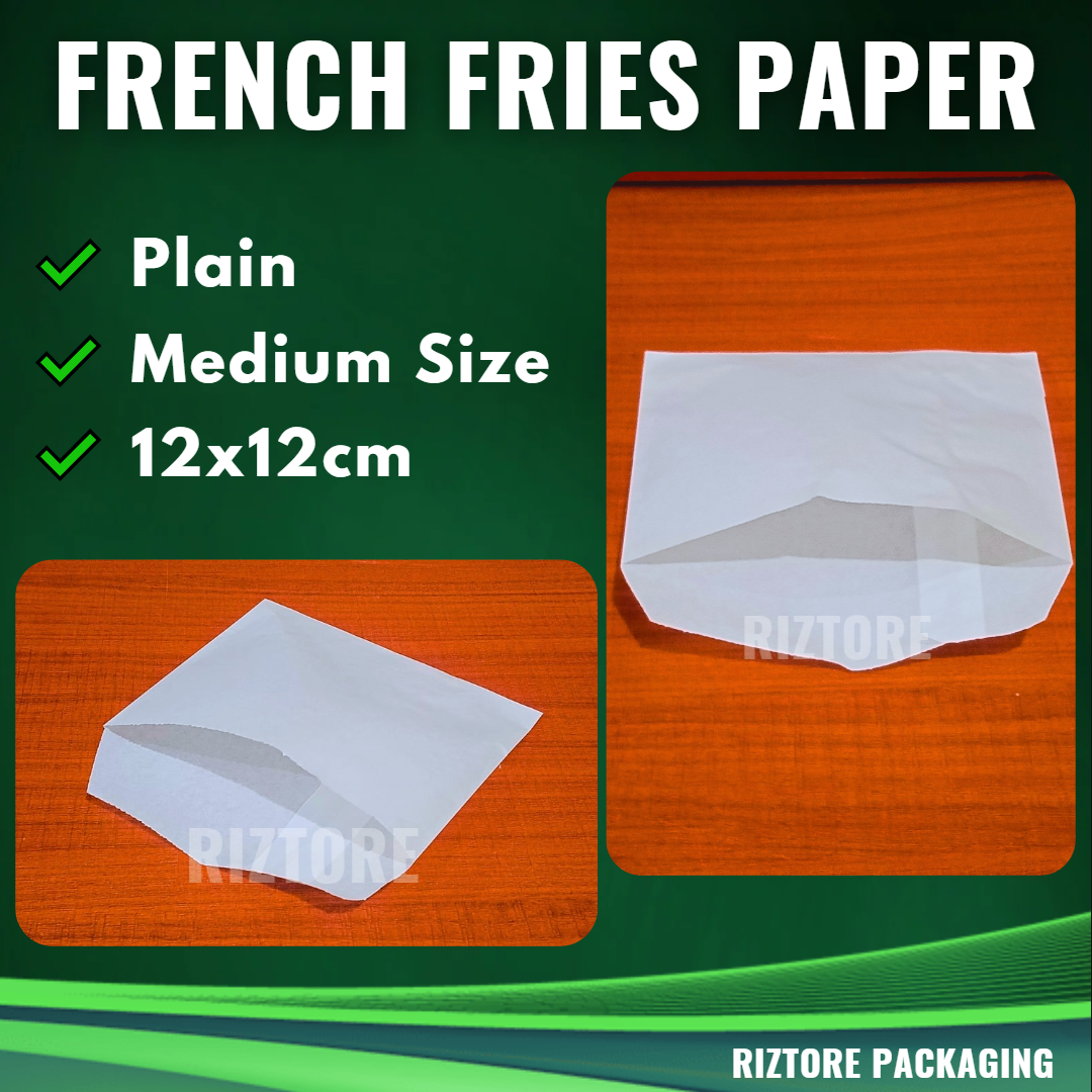 French Fries Holder Plain White