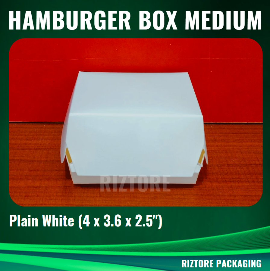 Hamburger Box (Plain) 320cc, 350cc and 500cc