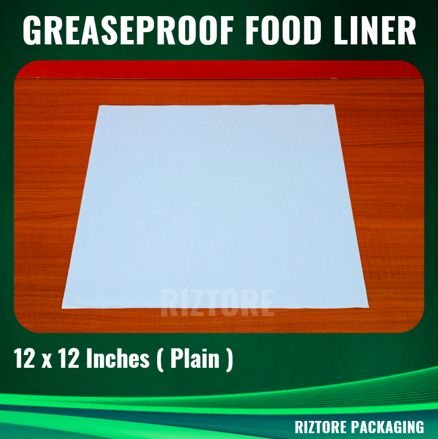 PACK Greaseproof Paper Food Liner 12x12 inches