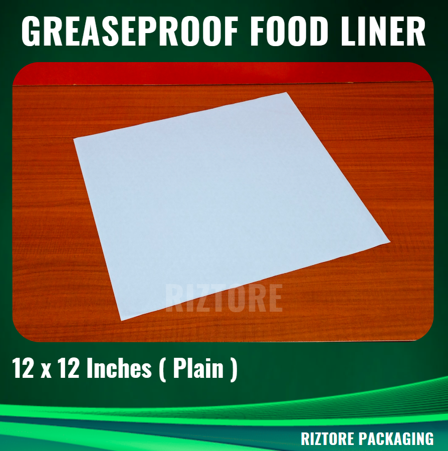 PACK Greaseproof Paper Food Liner 12x12 inches