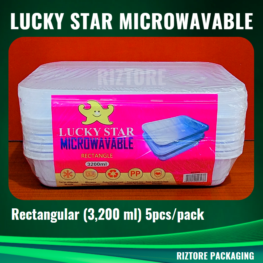 Lucky Star Microwavable Containers (Big Sizes)