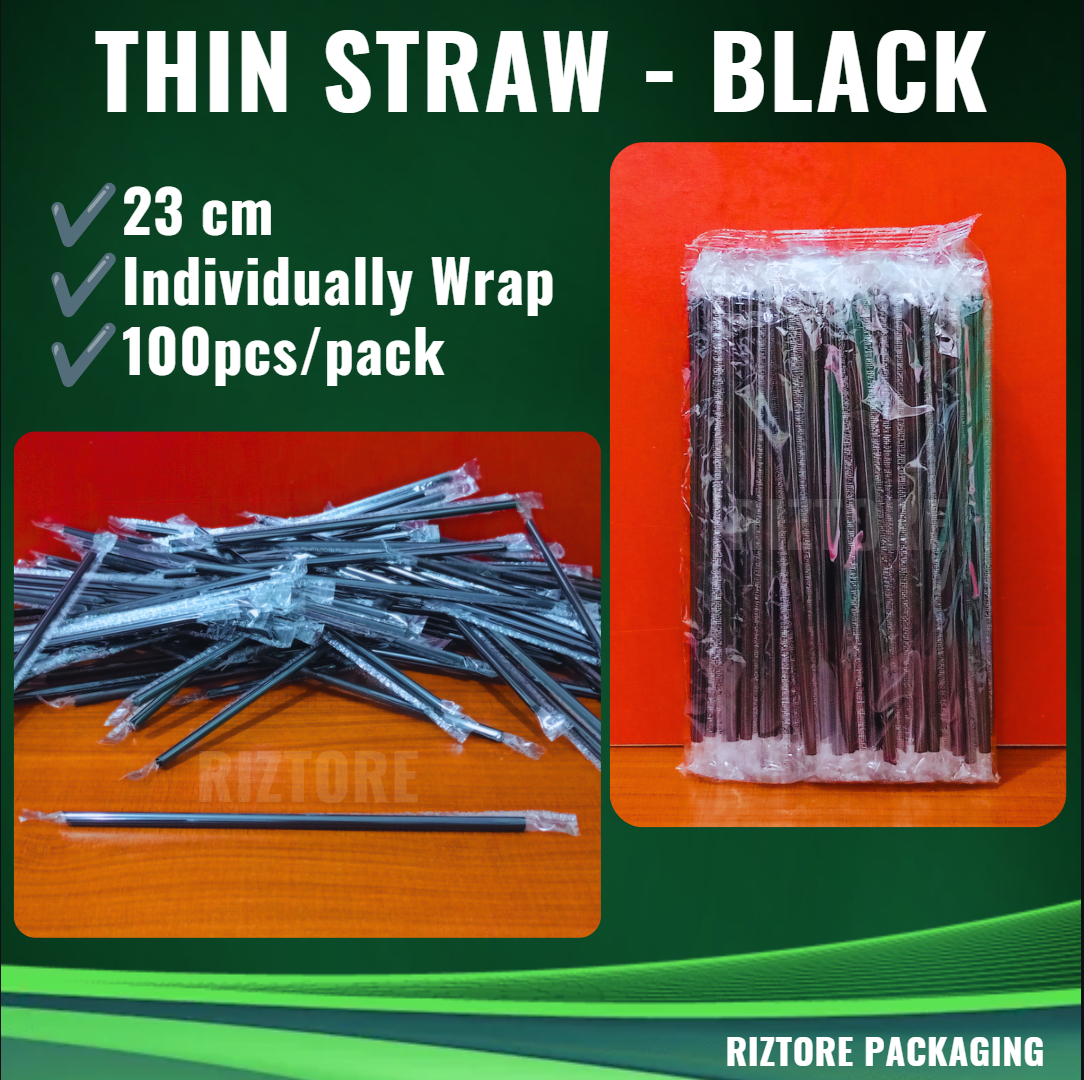 Plastic Thin Straw (Individually Wrapped)