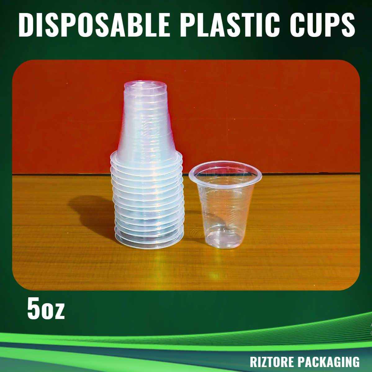 Disposable Plastic Cups 50 pcs