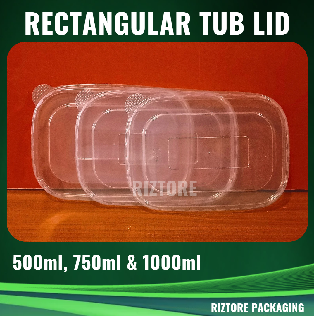 Kraft Rectagular Tub 50pcs/pack