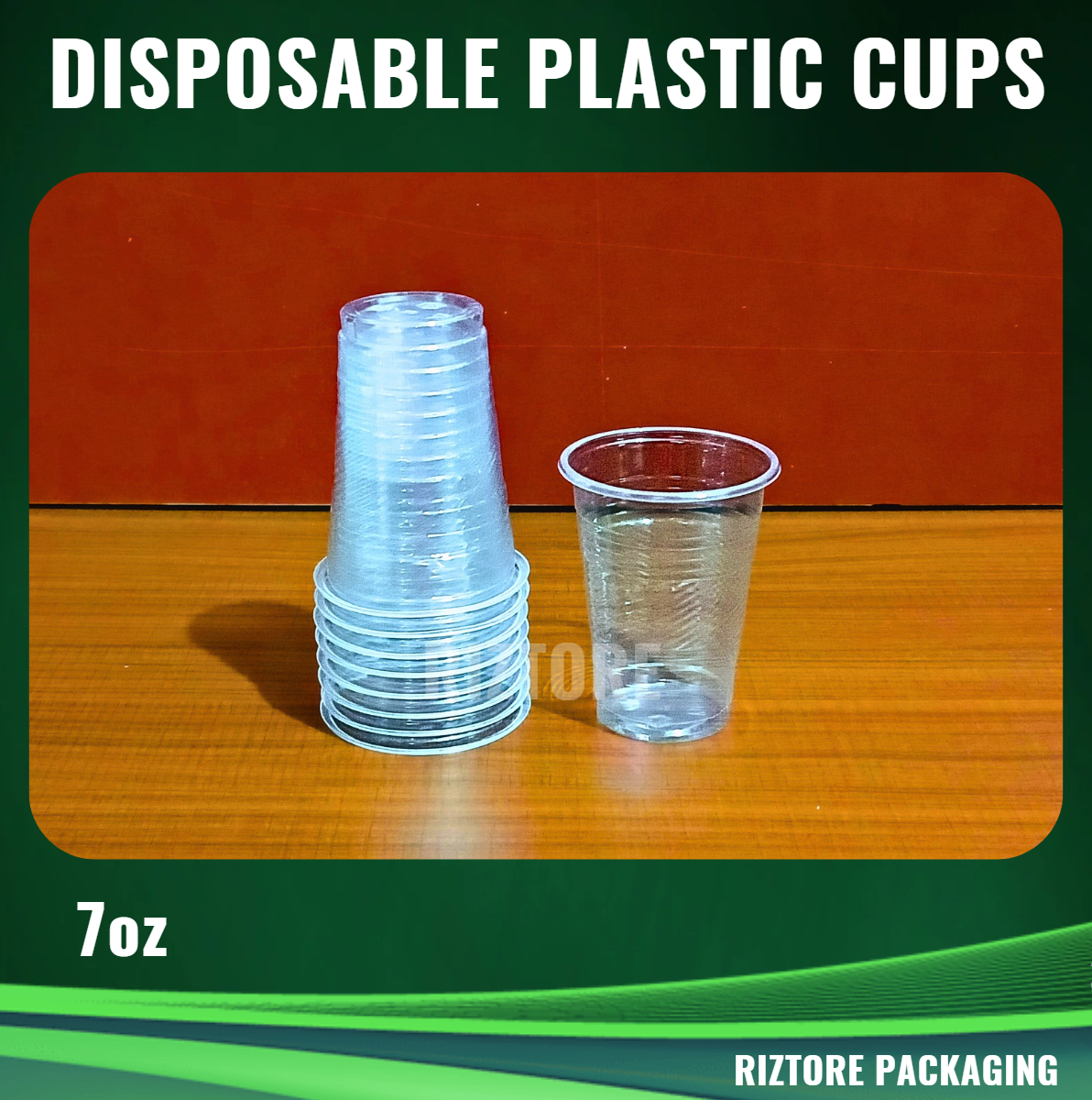 Disposable Plastic Cups 50 pcs