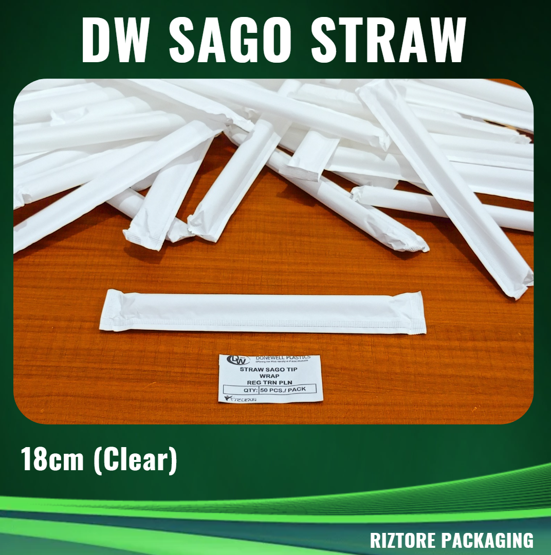 DW Sago Straw Individually Wrap