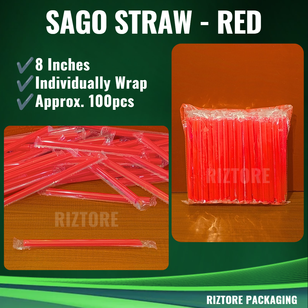 Sago Straw (Individually Wrapped)