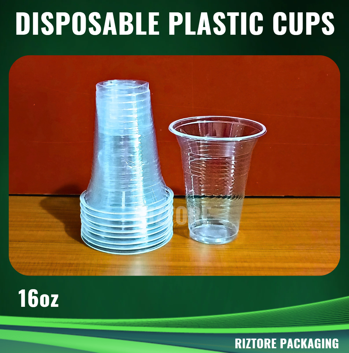 Disposable Plastic Cups 50 pcs