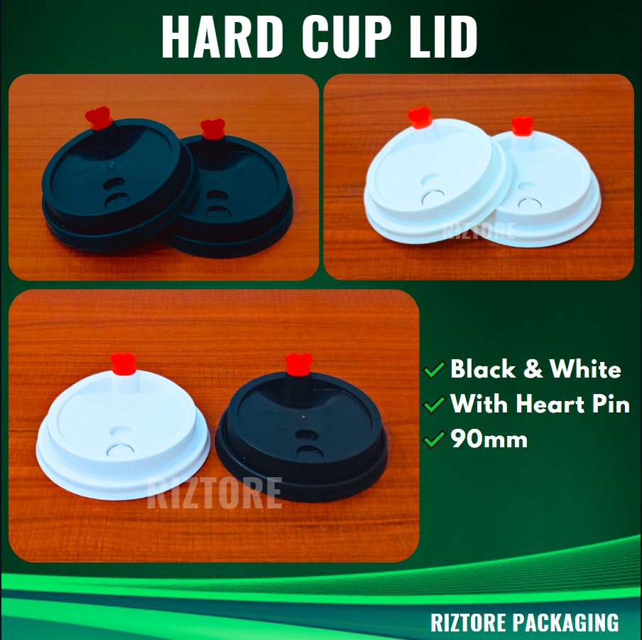Hard Cup with Lid and Heart Pin 25pcs