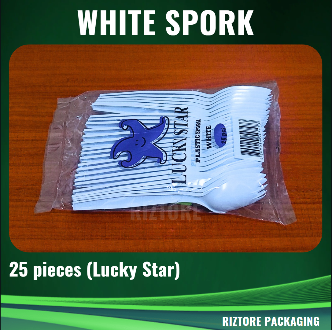 Plastic Spoon / Fork / Spork (Lucky Star)