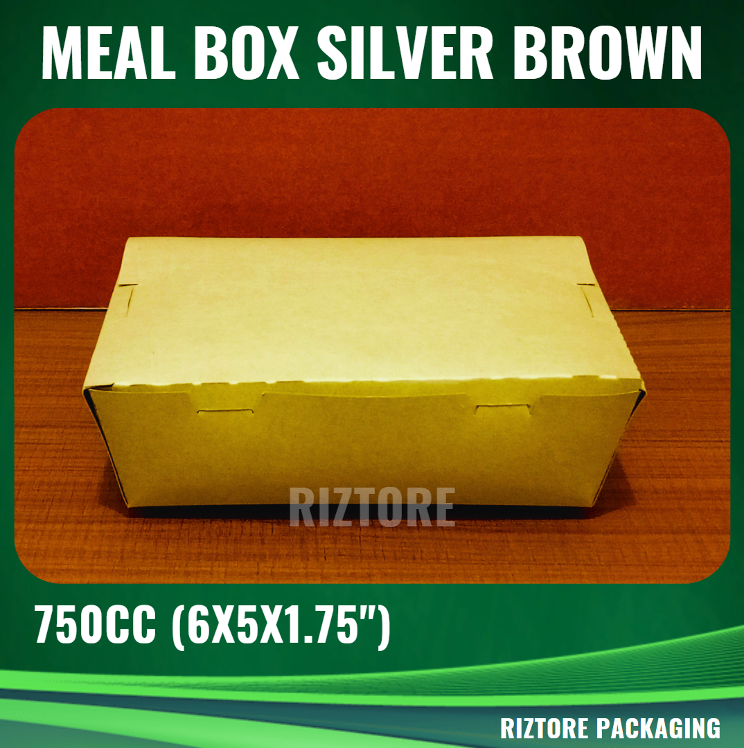 Meal Box Brown/Silver 750cc, 1300cc and 2500cc