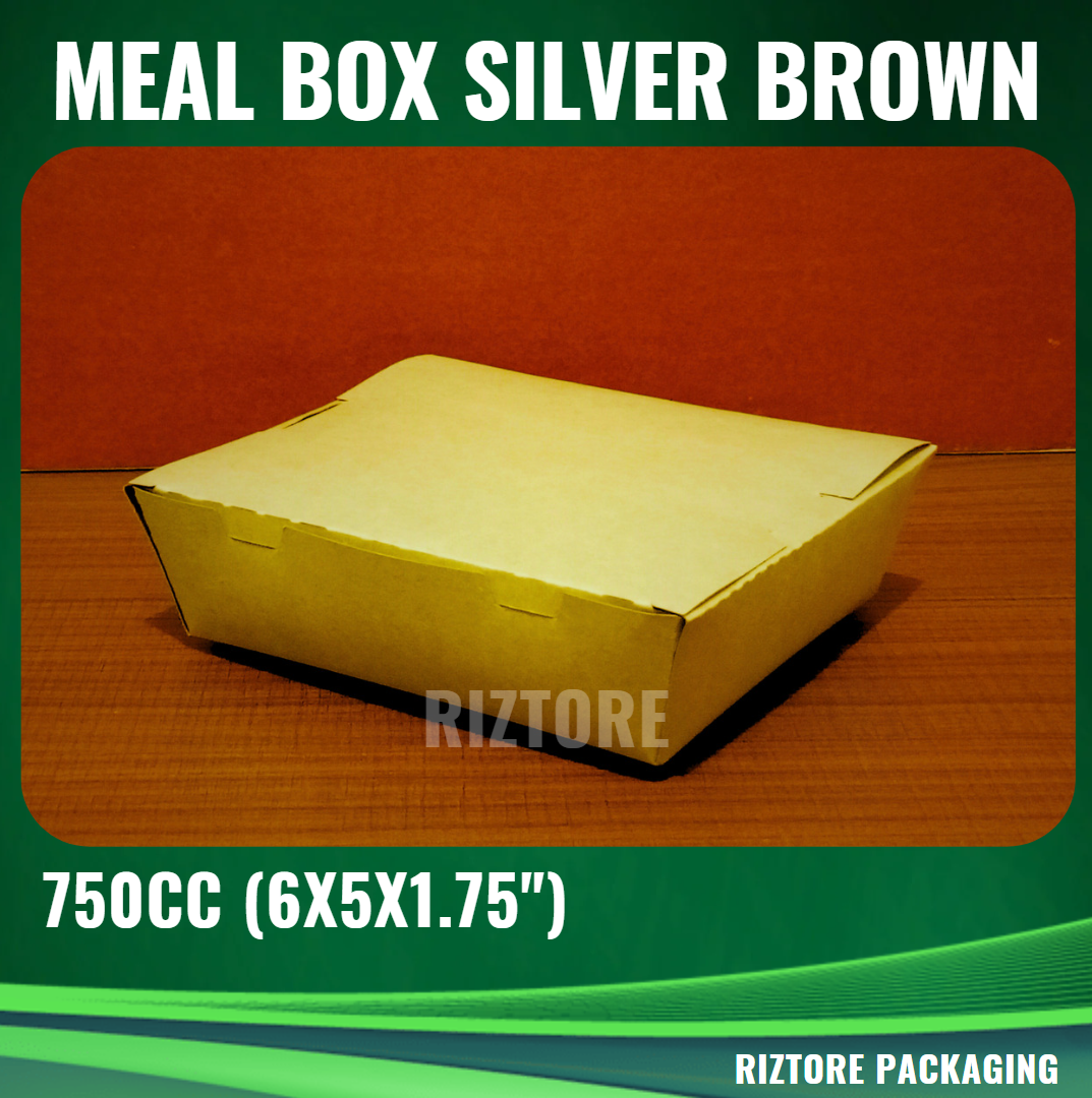 Meal Box Brown/Silver 750cc, 1300cc and 2500cc