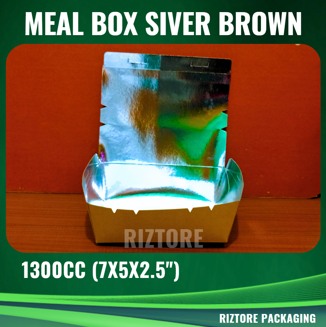 Meal Box Brown/Silver 750cc, 1300cc and 2500cc