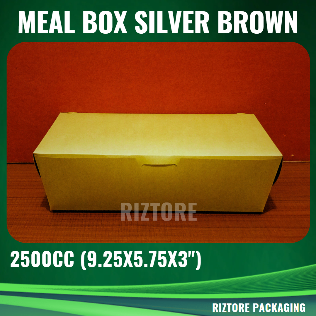 Meal Box Brown/Silver 750cc, 1300cc and 2500cc