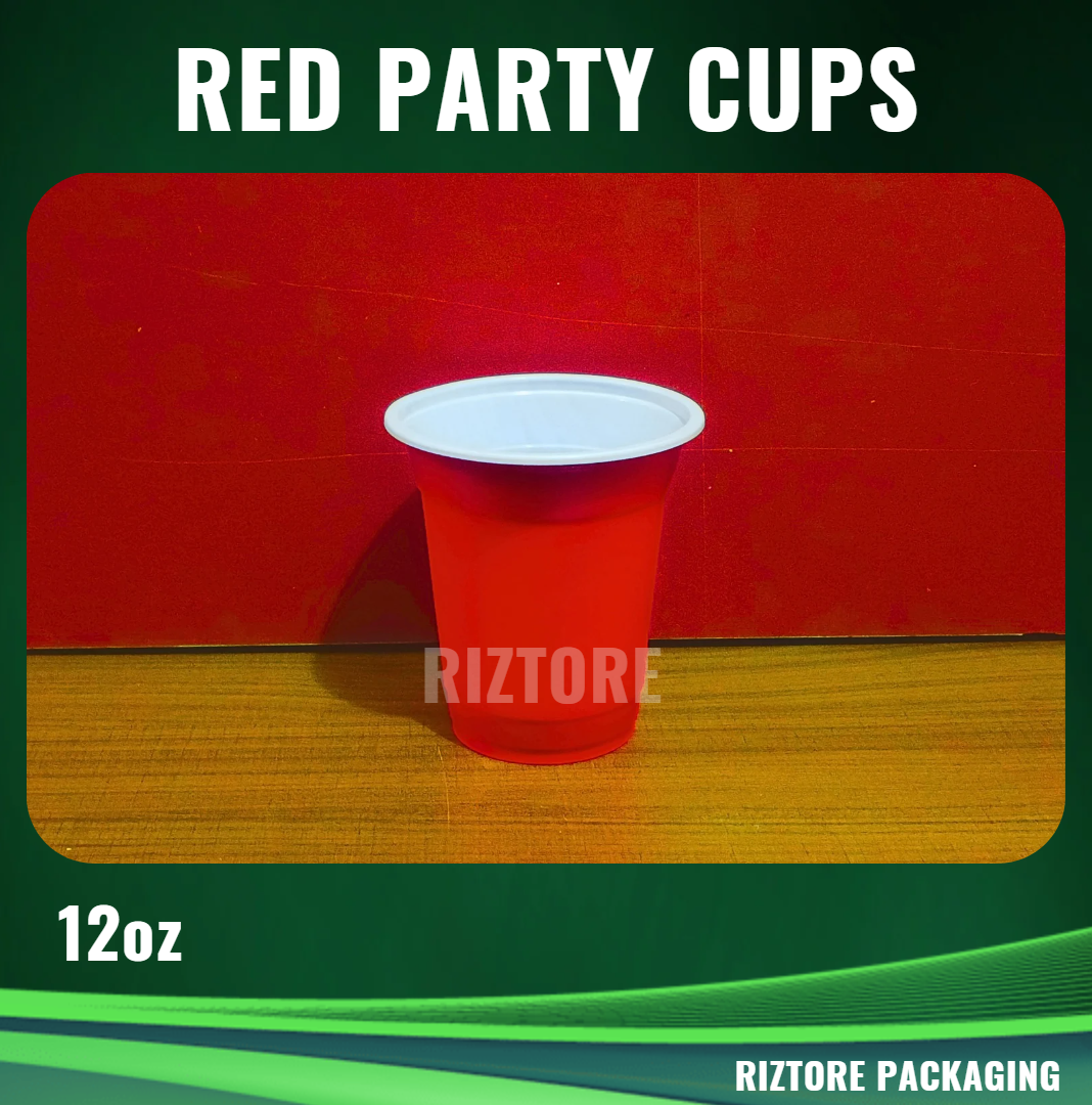 Red Party Cups 100 pcs