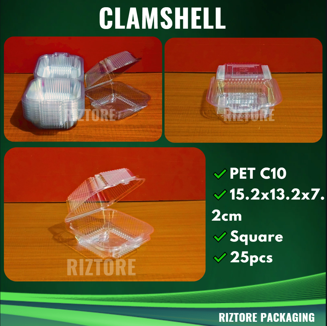PET CLAMSHELL Containers 25 pcs