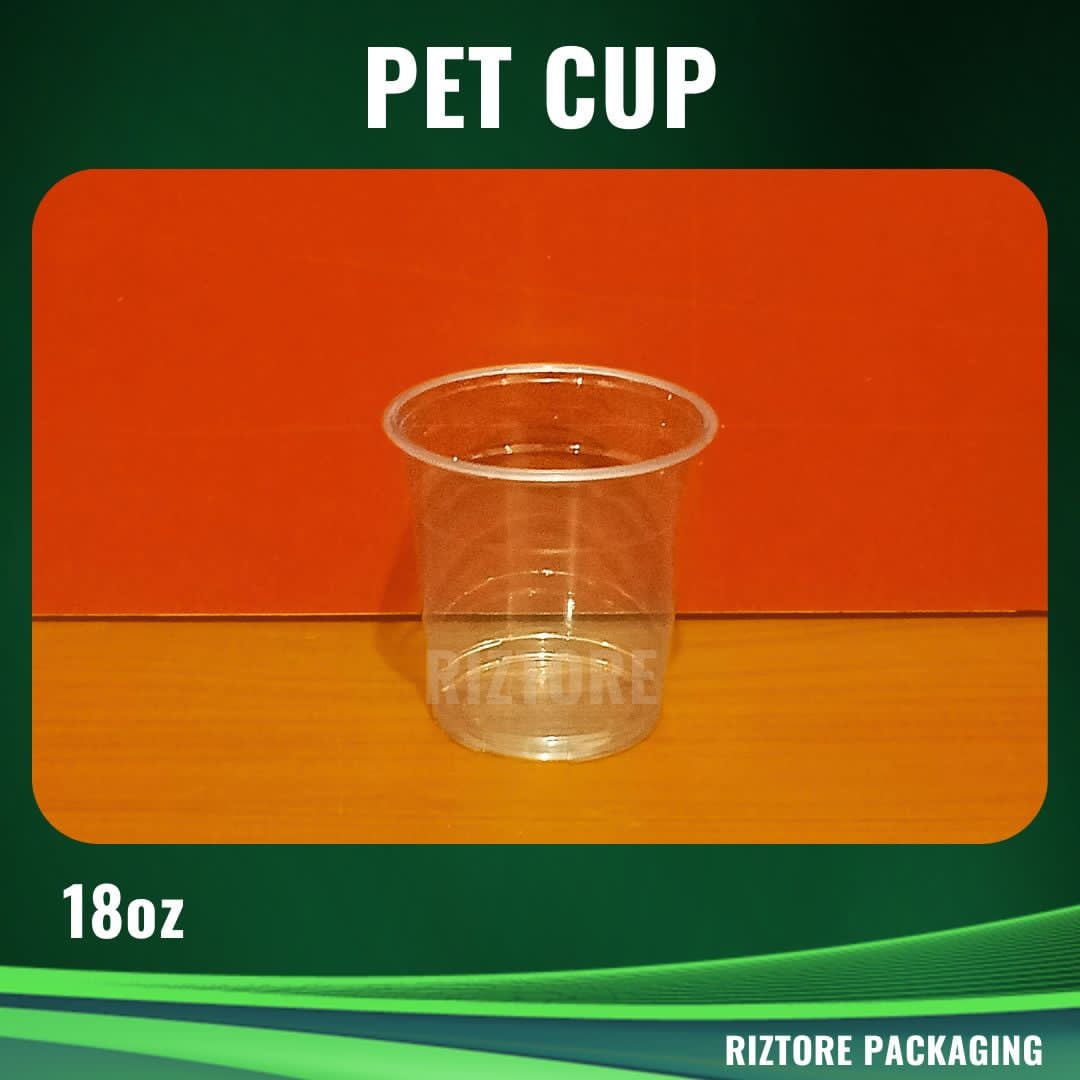 PET Cups and Lids 98mm 100 pcs