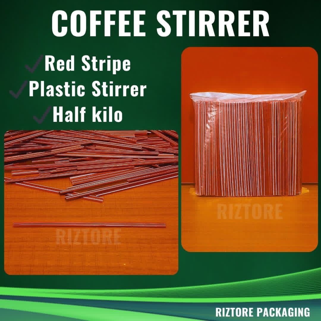 Coffee Stirrer Red Stripe 1/2 kg