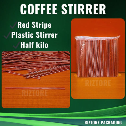 Coffee Stirrer Red Stripe 1/2 kg