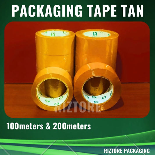 Packaging Tape Tan (Brown) 100m/200m
