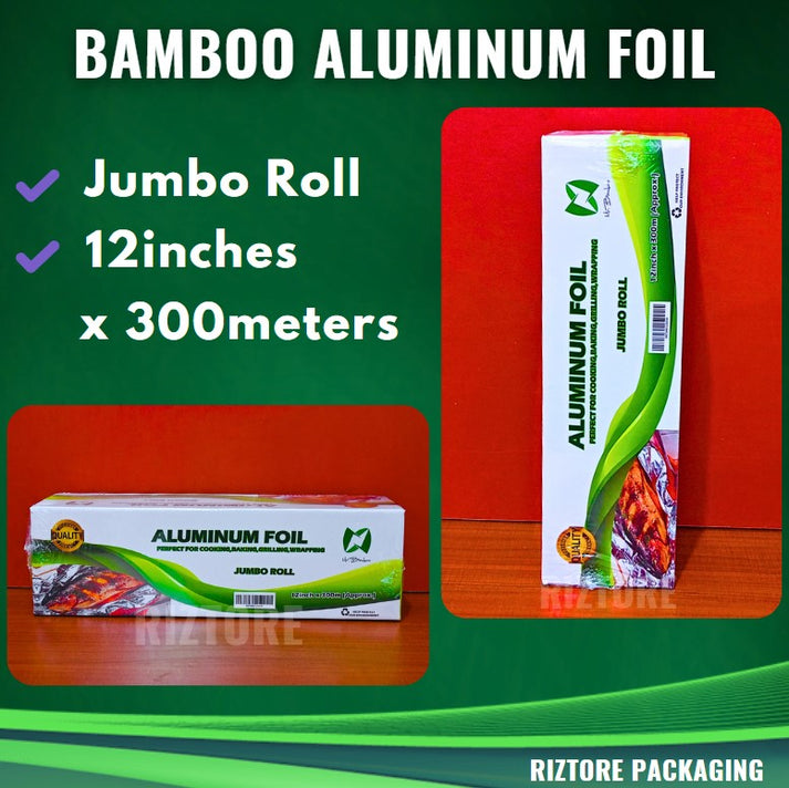 Aluminum Foil Jumbo 12x300m with Cutter – Riztore Packaging