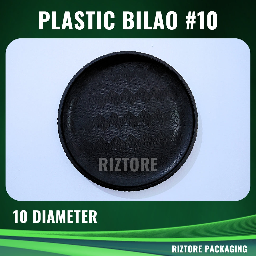 Black Bilao Plastic Tray