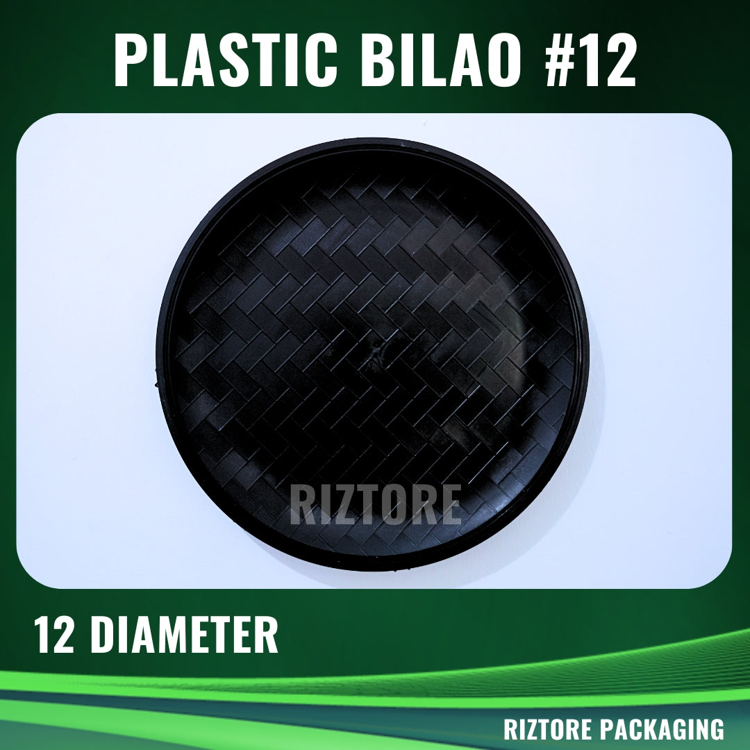 Black Bilao Plastic Tray