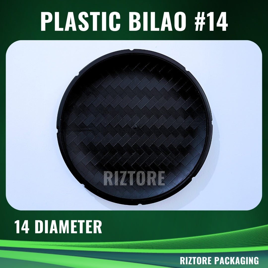 Black Bilao Plastic Tray