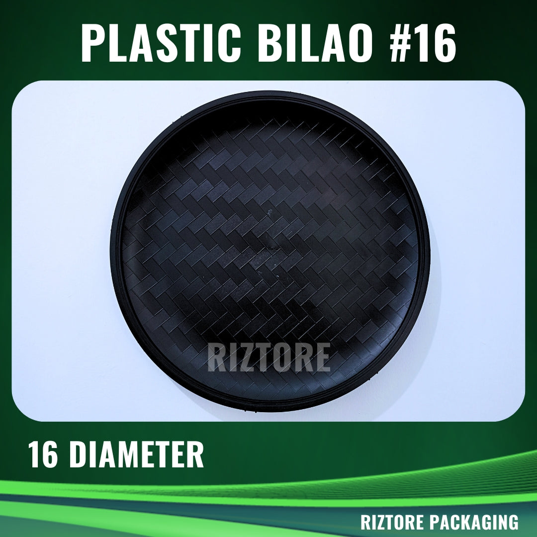 Black Bilao Plastic Tray