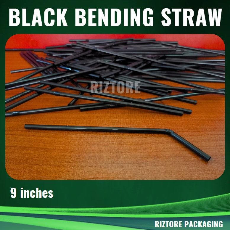 Black Bending Straw