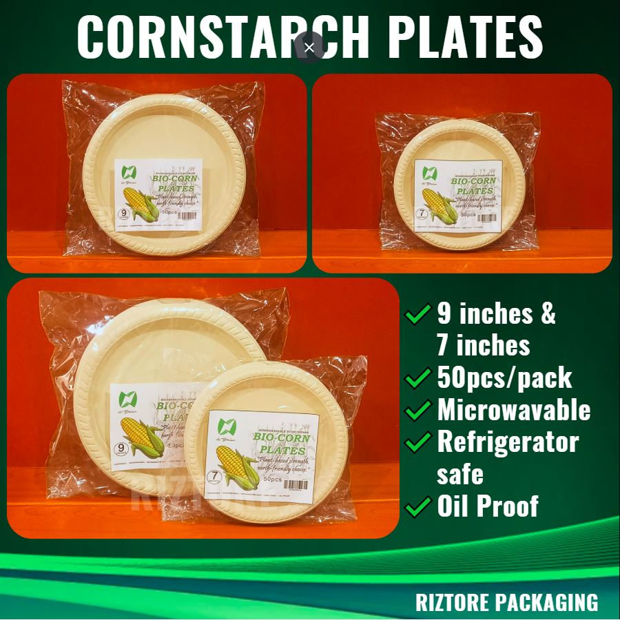 Cornstarch Plate Round 50's