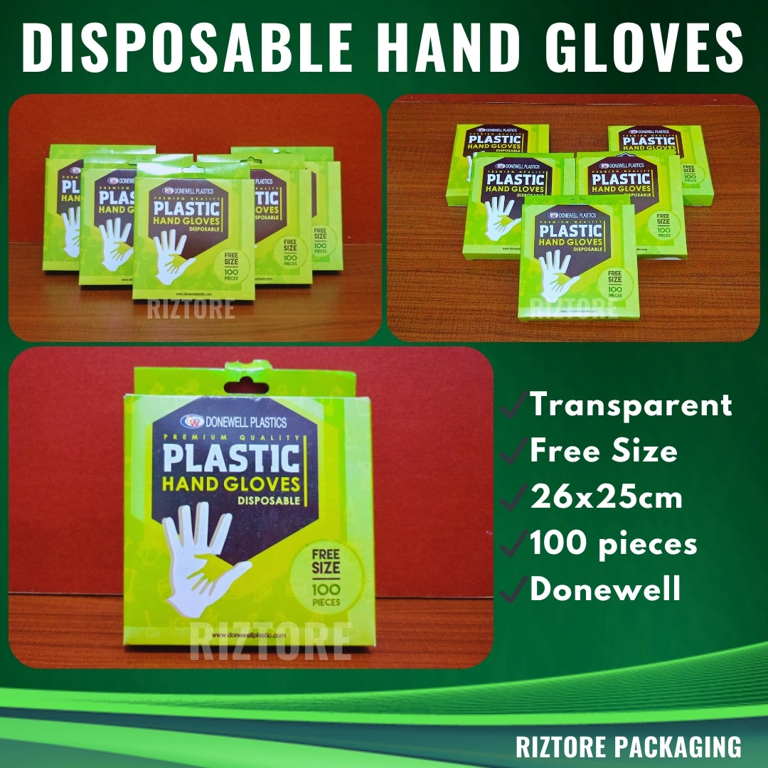 DW Disposable Hand Gloves (Plastic)