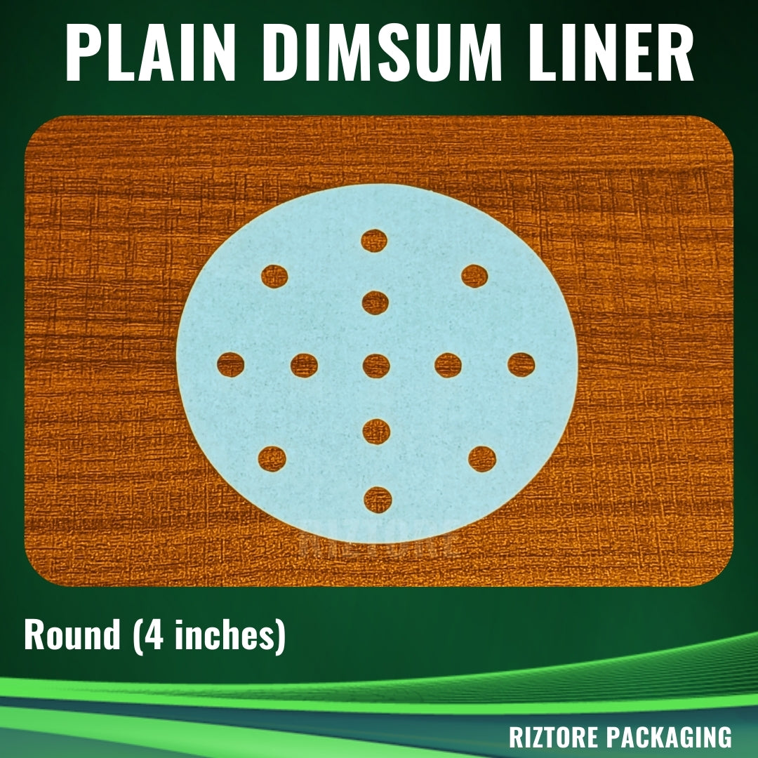 Plain White Dimsum Liner