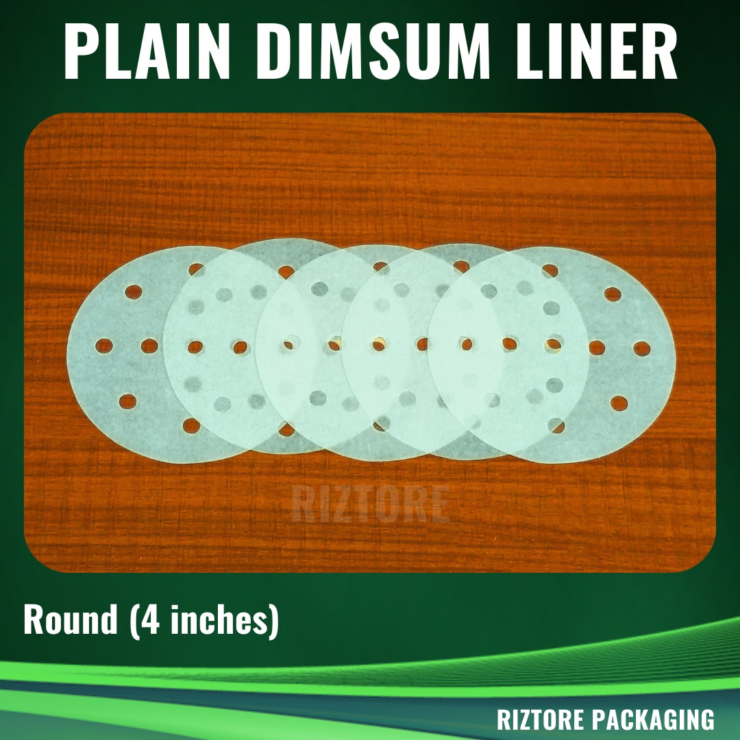Plain White Dimsum Liner
