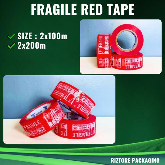 Fragile Tape Red/White