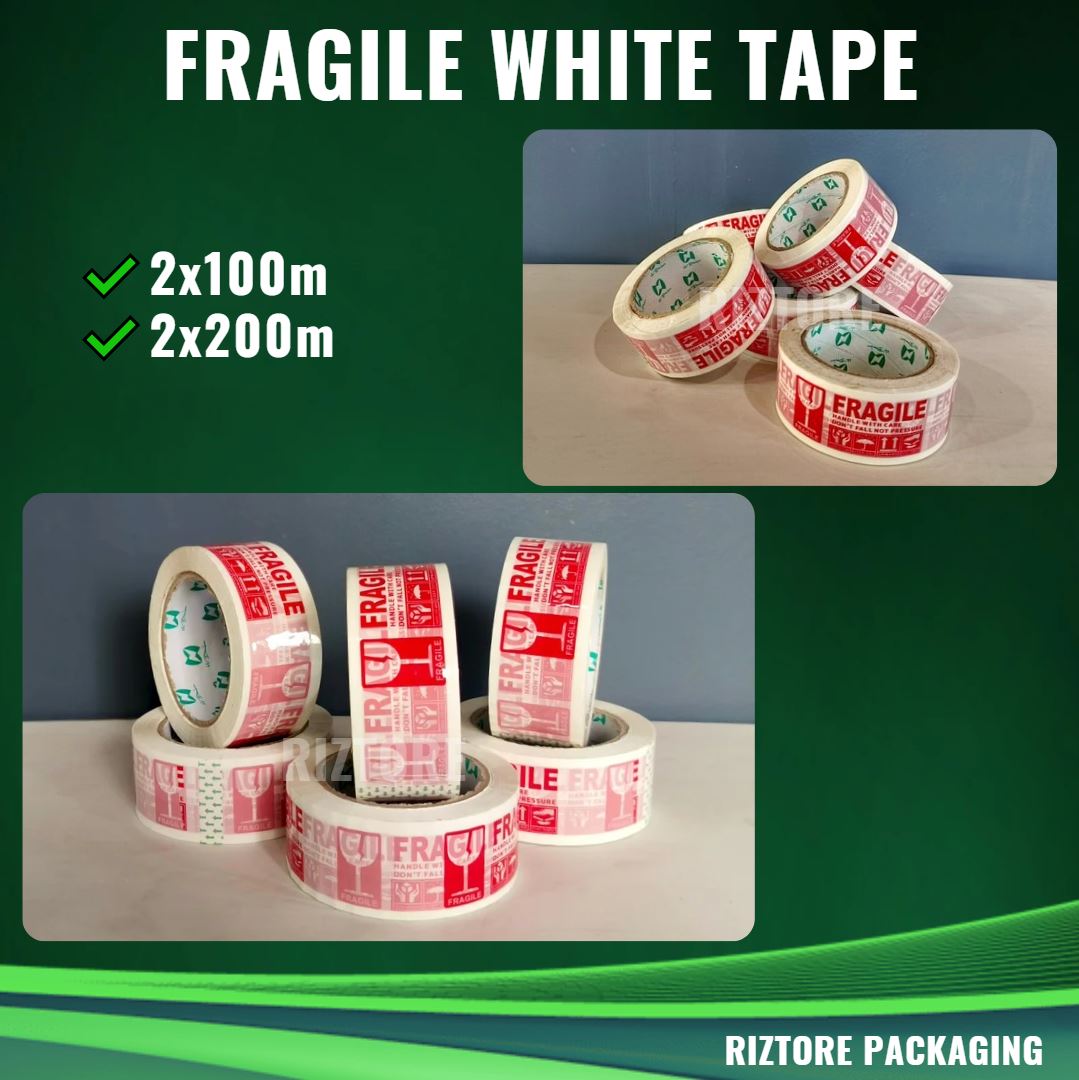 Fragile Tape Red/White