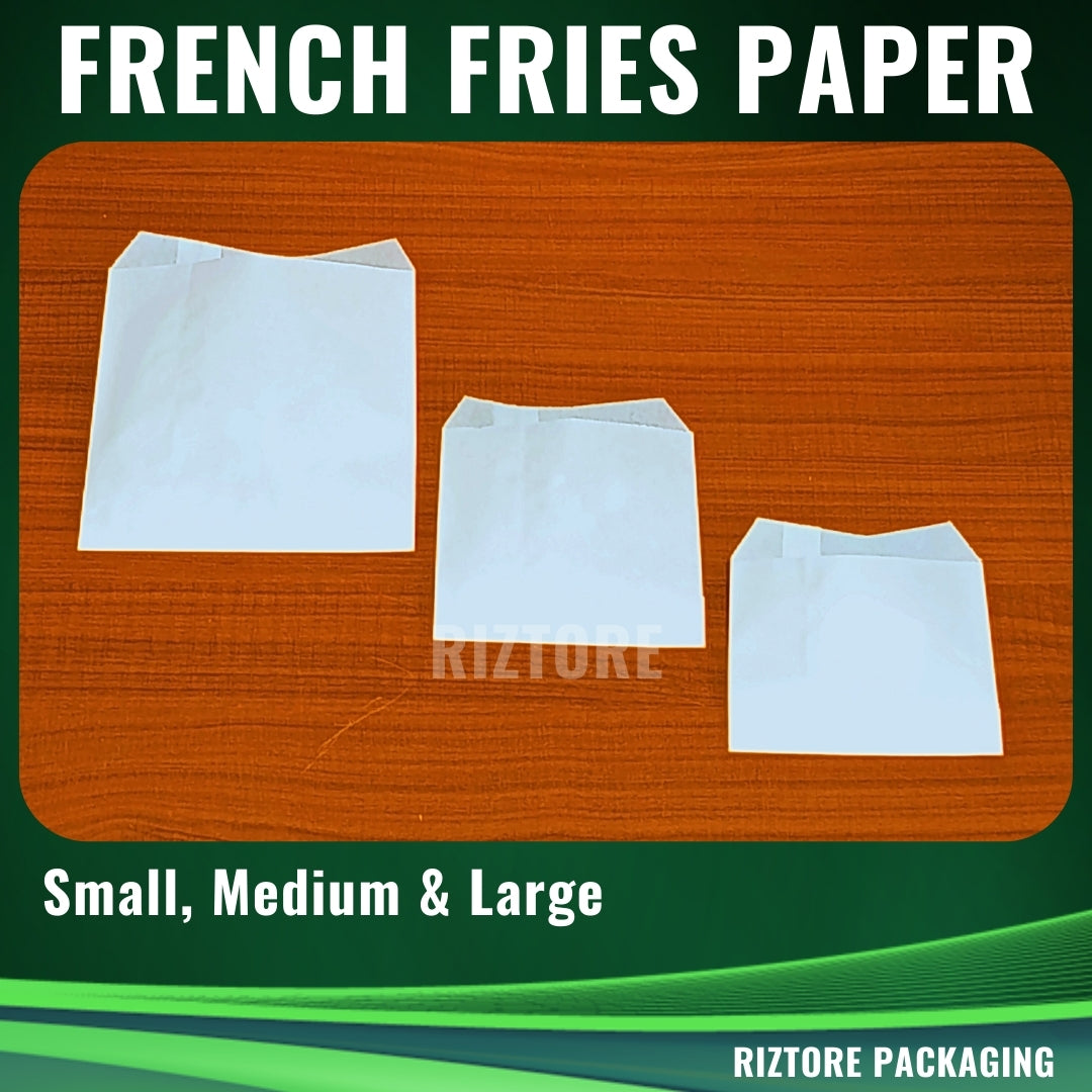 French Fries Holder Plain White