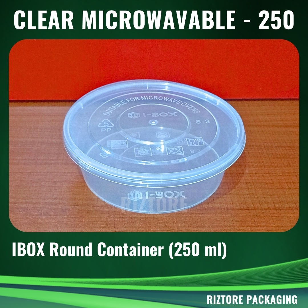 IBOX RE/RO Clear Microwavable Containers 10pcs/pack