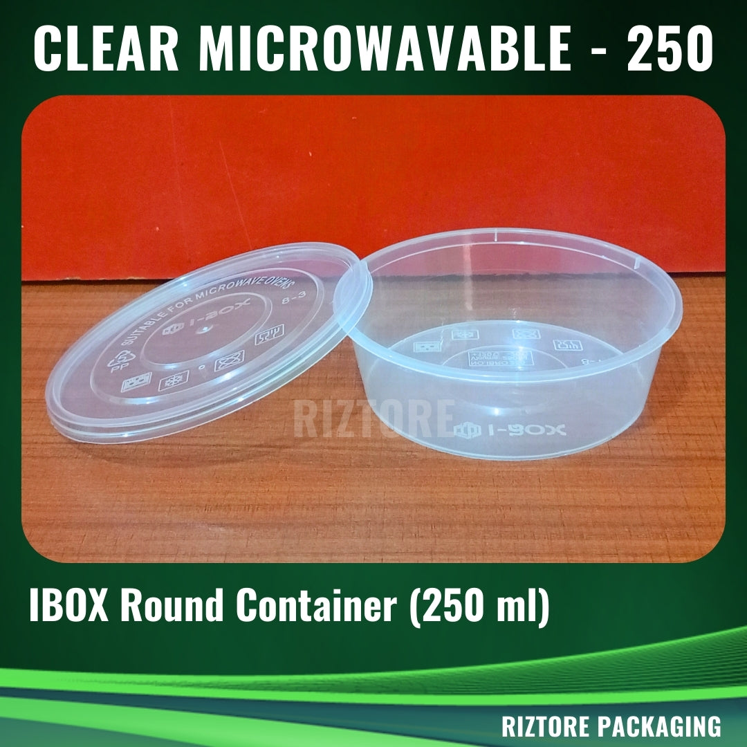 IBOX RE/RO Clear Microwavable Containers 10pcs/pack