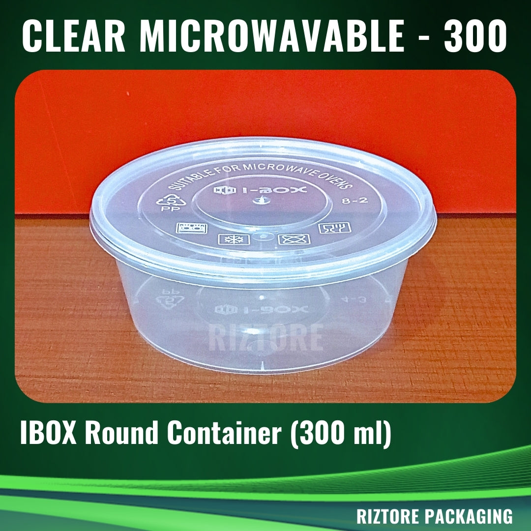 IBOX RE/RO Clear Microwavable Containers 10pcs/pack