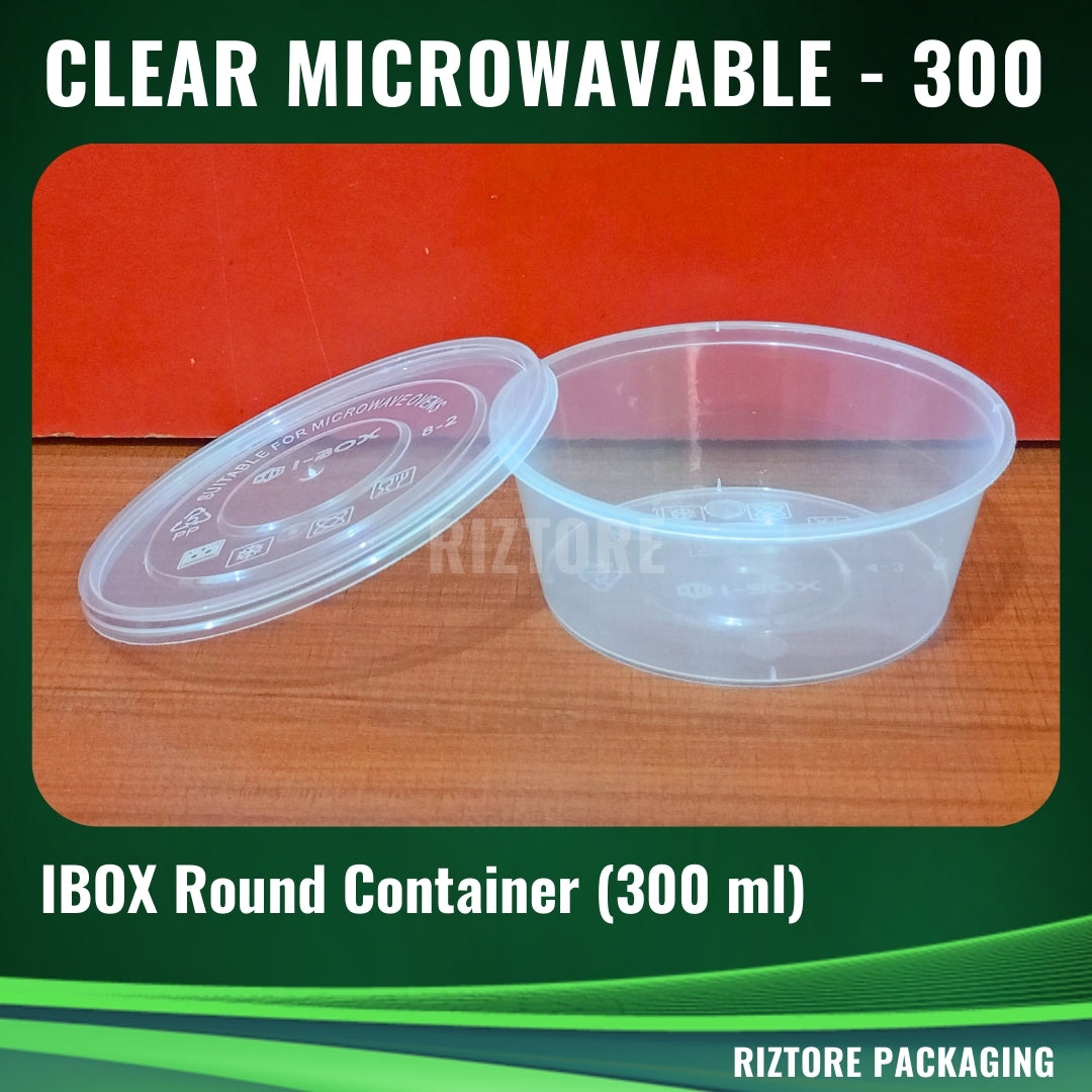 IBOX RE/RO Clear Microwavable Containers 10pcs/pack