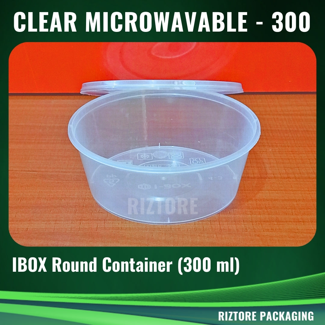 IBOX RE/RO Clear Microwavable Containers 10pcs/pack