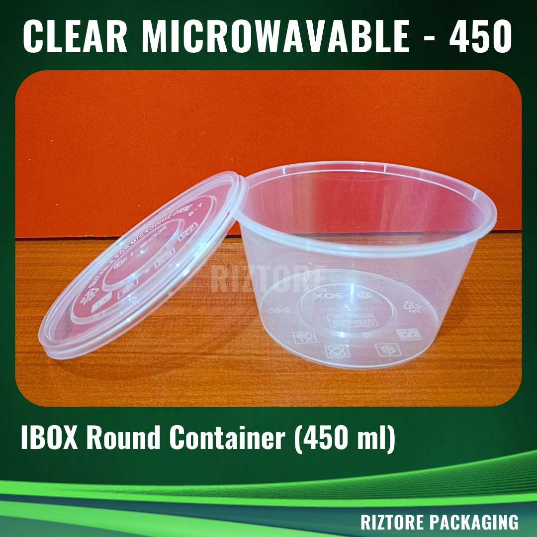 IBOX RE/RO Clear Microwavable Containers 10pcs/pack