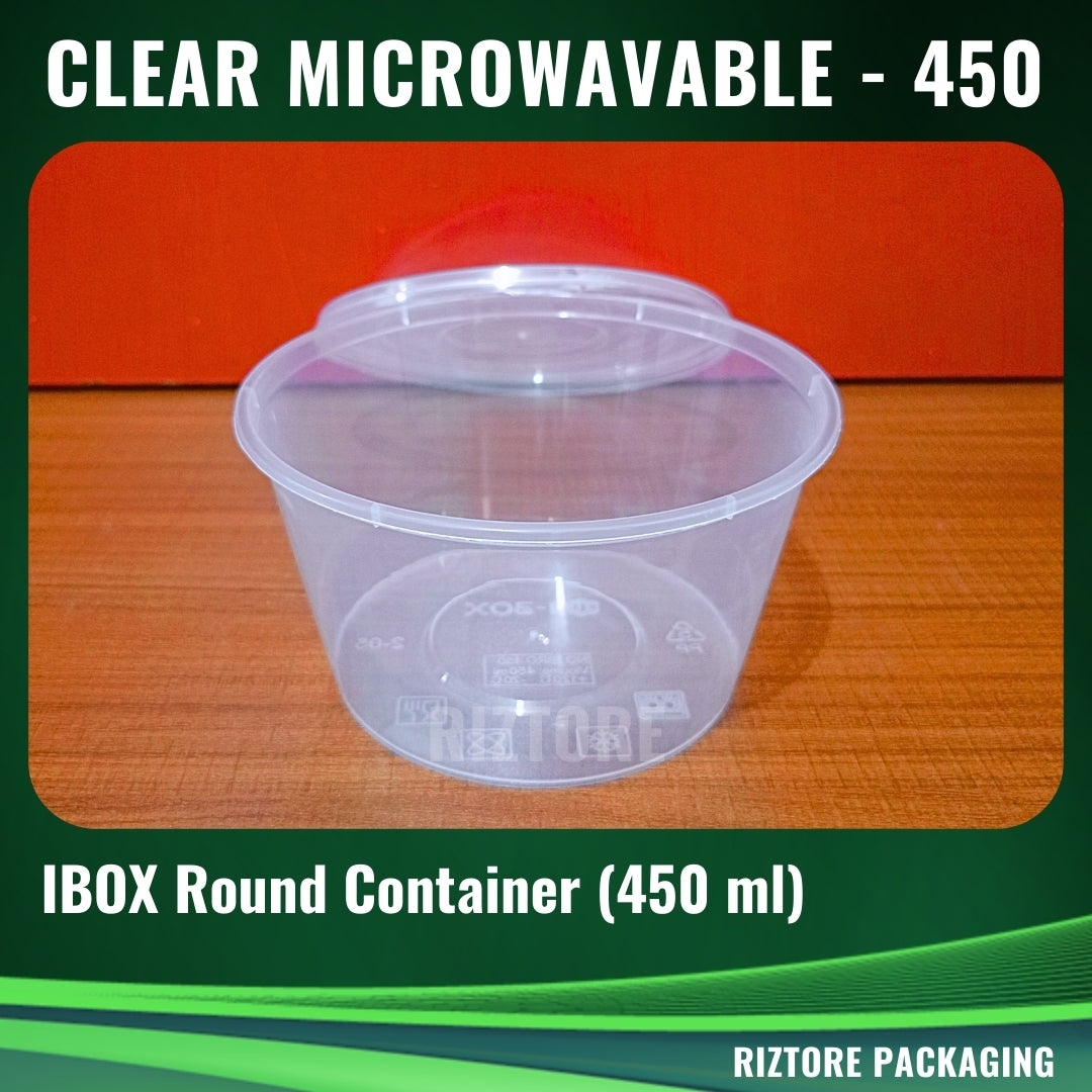 IBOX RE/RO Clear Microwavable Containers 10pcs/pack