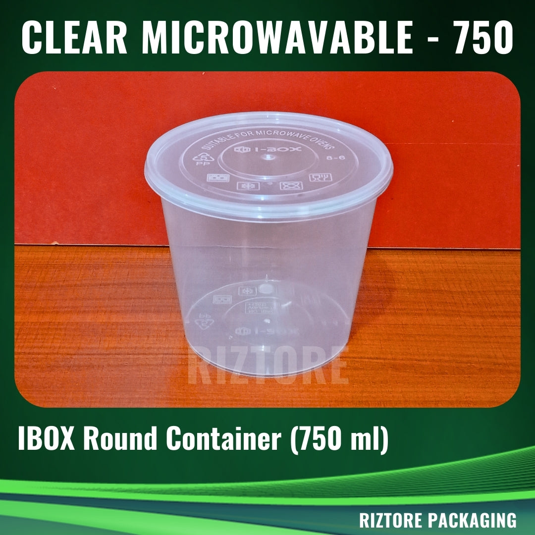 IBOX RE/RO Clear Microwavable Containers 10pcs/pack